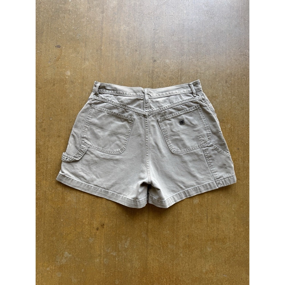 VTG 90s Gitano Denim Canvas Chino Mini Booty Shorts Preppy Utility WMS (32W)